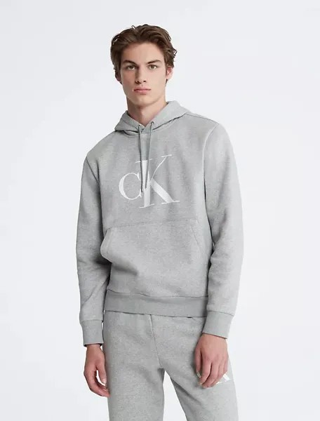 Толстовка Calvin Klein Monogram Logo Fleece, серый