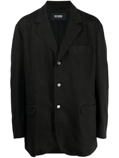 Raf Simons однобортный пиджак, черный