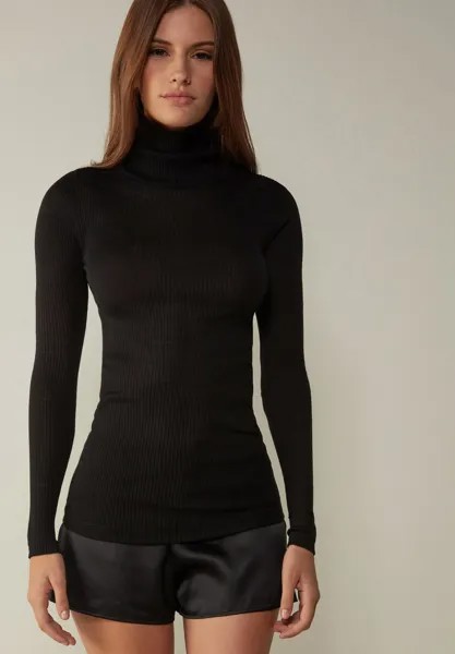 Топ с длинными рукавами HIGH-NECK Intimissimi, цвет black