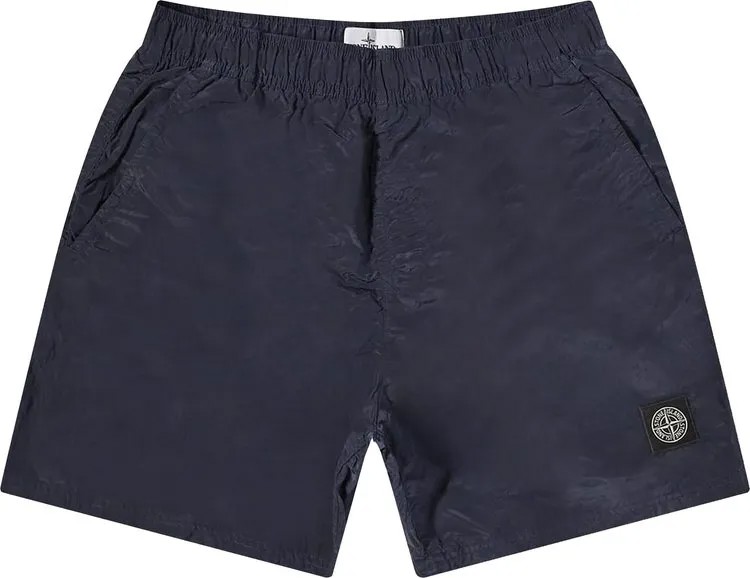 Шорты Stone Island Nylon Patch Logo Shorts 'Navy Blue', синий