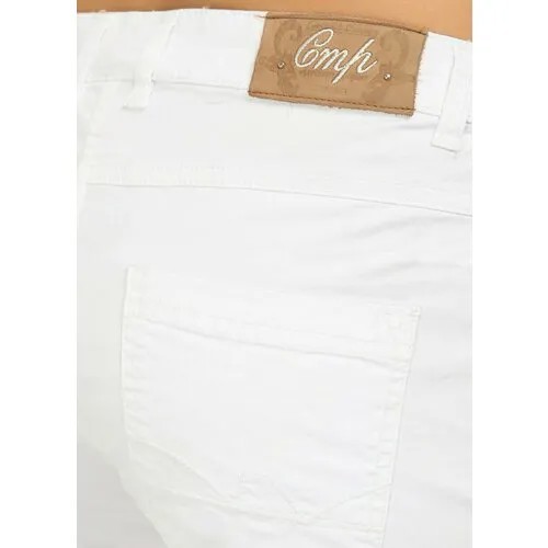 Капри  CMP демисезонные, прилегающий силуэт, повседневный стиль, карманы, размер 40, белый