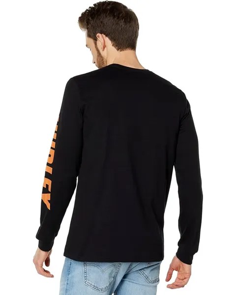 Футболка с длинным рукавом Hurley Explore Fastlane Long Sleeve Tee, черный