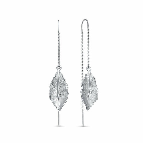 Серьги цепочки Diamant online, серебро, 925 проба