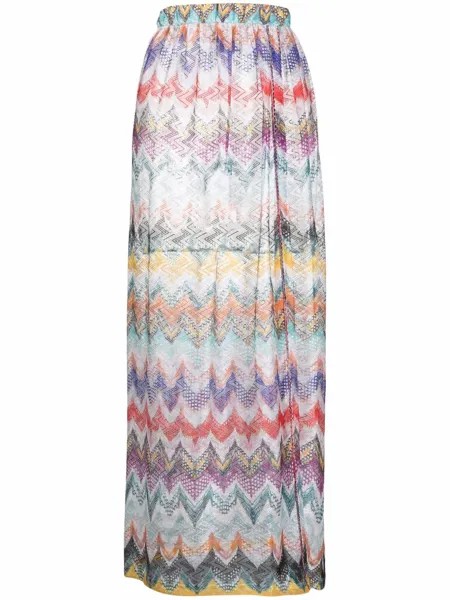 Missoni Mare пышная юбка с узором зигзаг