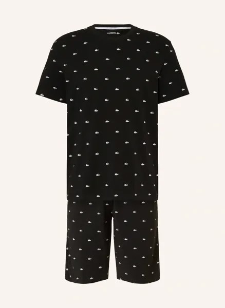 Короткая пижама Lacoste, черный
