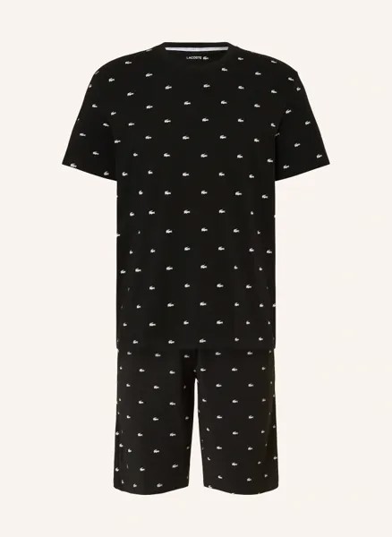 Короткая пижама Lacoste, черный