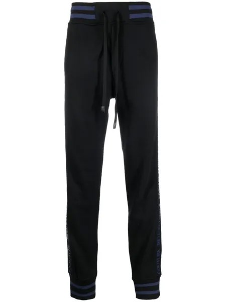 Versace Jeans Couture спортивные брюки с логотипом, черный