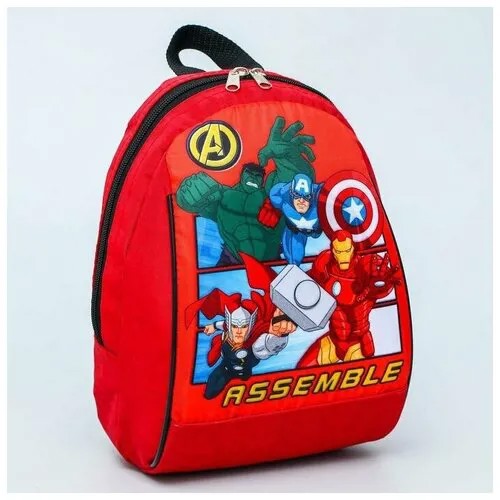 Рюкзак Marvel, текстиль, красный