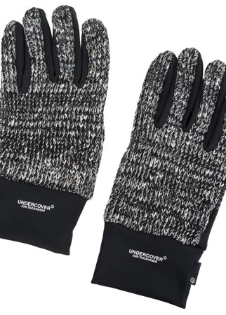 Черно-белые комбинированные перчатки