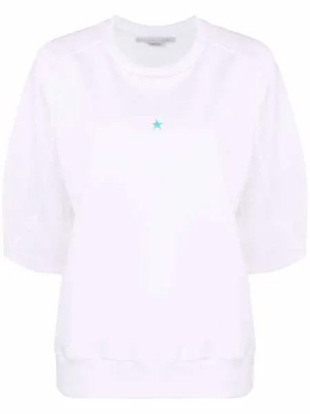Stella McCartney футболка оверсайз с вышивкой