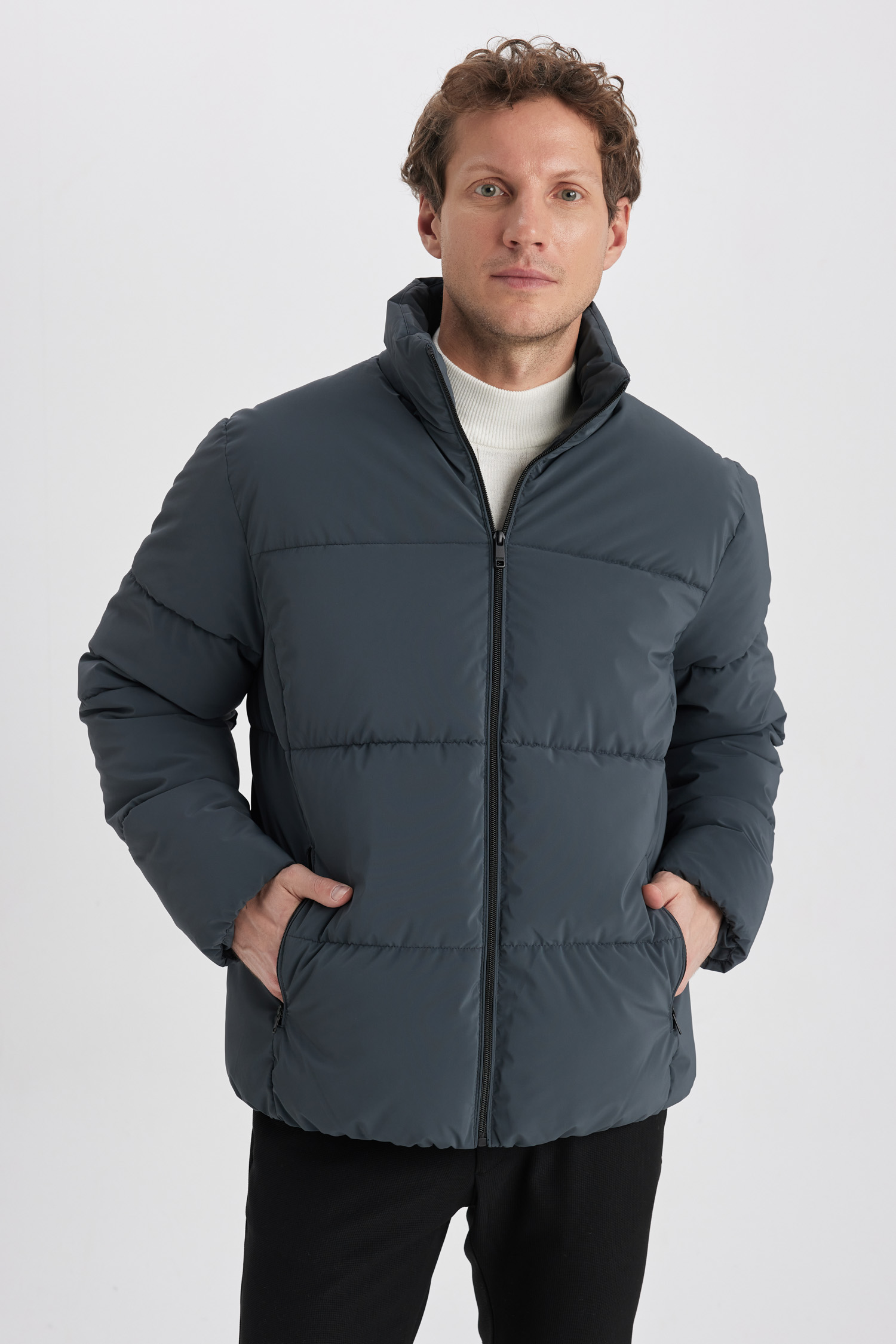 Куртка DeFacto Winterjacke SLIM FIT, темно зеленый