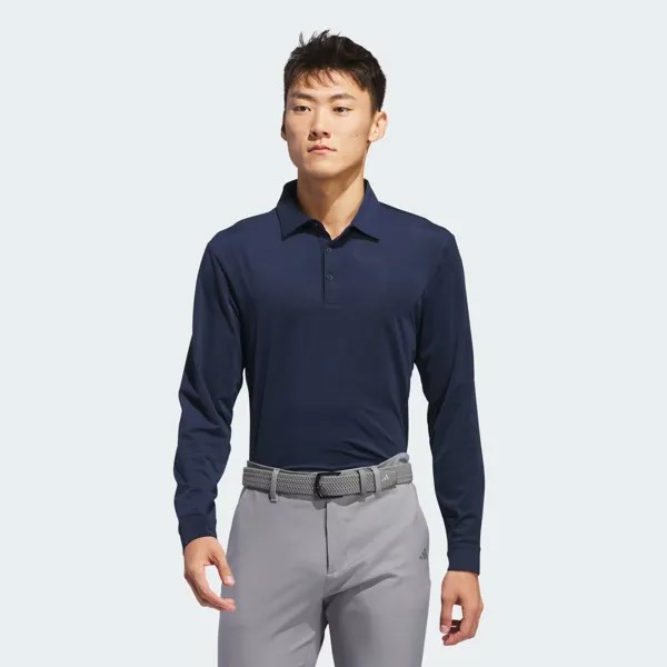 Рубашка поло с длинным рукавом Adidas, цвет Collegiate Navy
