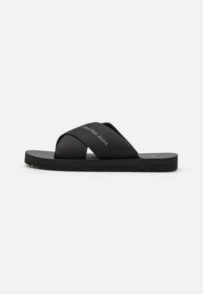 Туфли-лодочки на плоской подошве CROSS SANDAL SLIPON Calvin Klein Jeans, цвет triple black