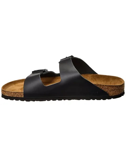 Кожаные сандалии узкого кроя Birkenstock Arizona BS, черный
