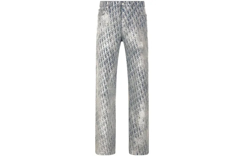 OBLIQUE Джинсы мужские серые Dior, серый