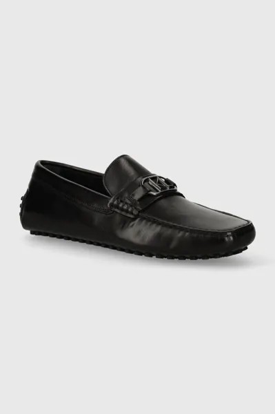 Кожаные мокасины Karl Lagerfeld, черный