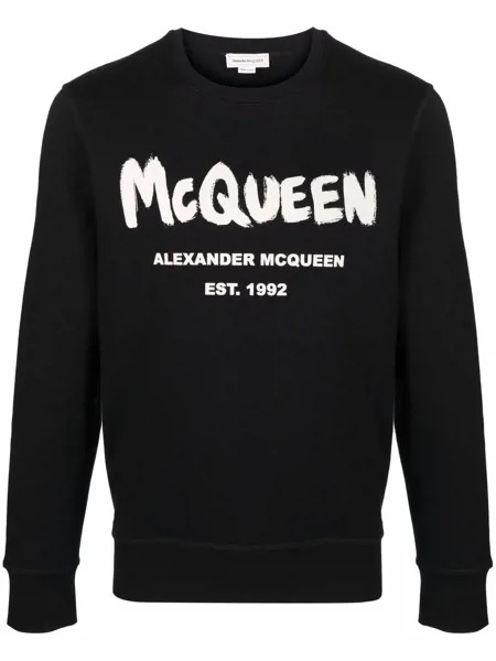 Alexander McQueen толстовка с принтом граффити