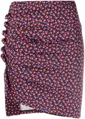 Paco Rabanne мини-юбка с цветочным принтом