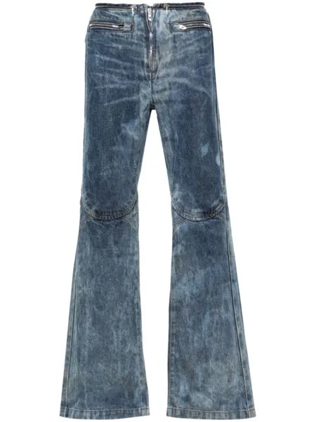 Diesel джинсы bootcut D-Gen с эффектом потертости, синий