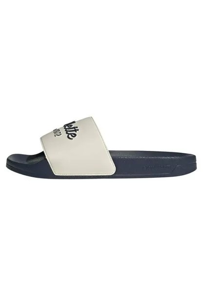 Пляжные тапочки ADILETTE SHOWER Adidas, белый/синий