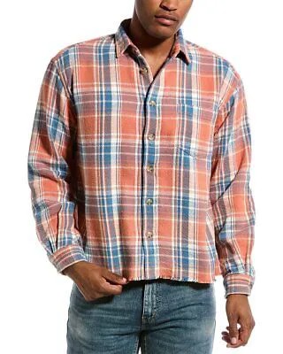 Мужская рубашка оверсайз John Elliott Hemi оранжевая 4/X-Large