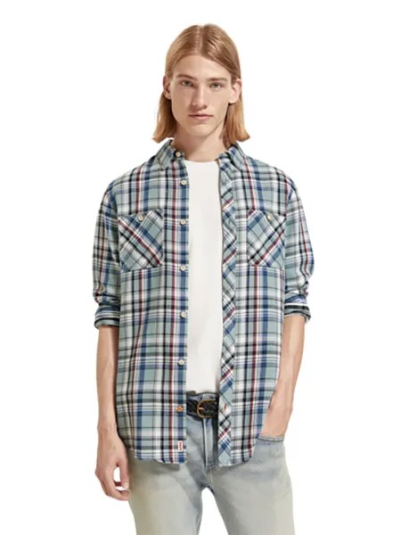 Рубашка Scotch & Soda, цвет Mint/Blau