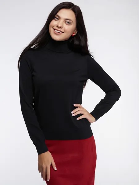 Водолазка женская oodji 74412005-5B черная 2XS