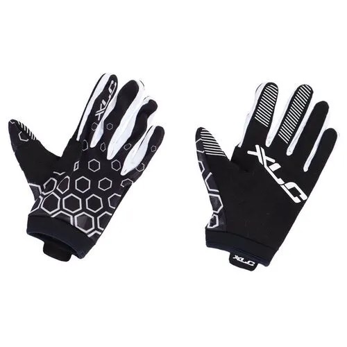Перчатки для лыжероллеров XLC Full Finger Glove (черный/белый) (M)