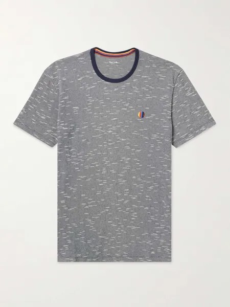 Полосатая футболка из хлопка и модала PAUL SMITH, синий