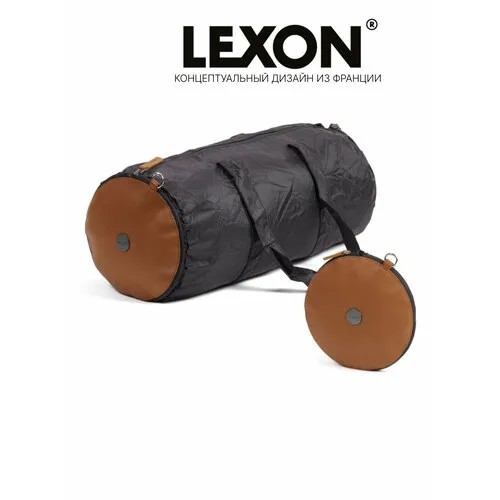 Сумка спортивная LEXON Lexon PACKABLE DUFFLE LN2310NC, 15 л, 20х20х50 см, коричневый