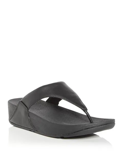 Женские босоножки на танкетке Lulu с ремешками FitFlop, цвет Black