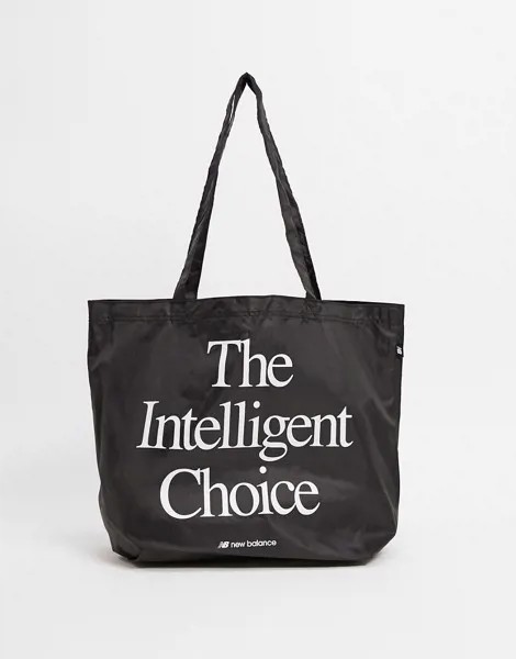 Черная сумка-шоппер New Balance-Черный