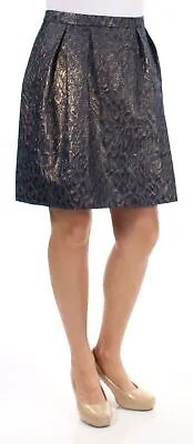 ANNE KLEIN Женская темно-синяя коктейльная юбка трапециевидного силуэта, размер: 12