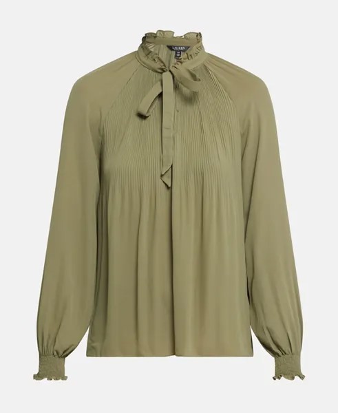Рубашка блузка Lauren Ralph Lauren, хаки