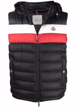 Moncler дутый жилет Timothe с капюшоном