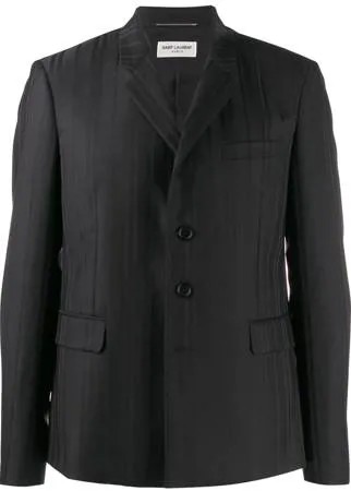 Saint Laurent куртка-бомбер в полоску