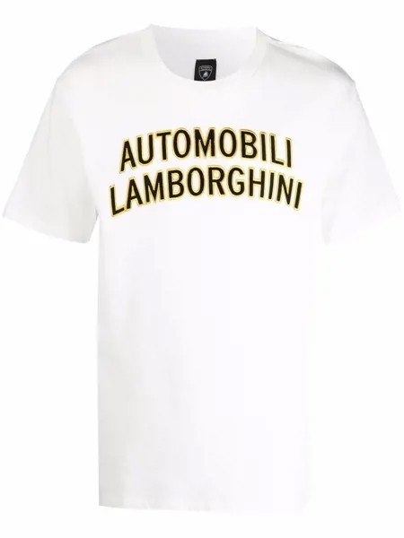 Automobili Lamborghini футболка с круглым вырезом и логотипом