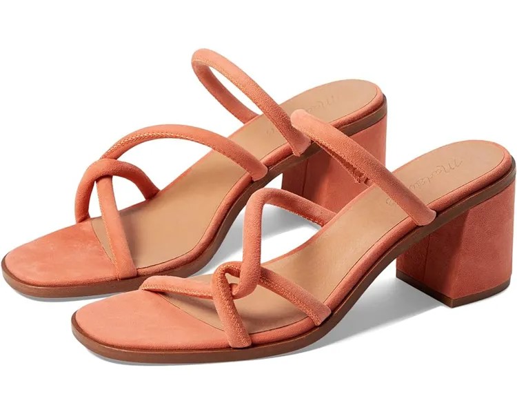 Туфли Madewell The Tayla Sandal in Suede, цвет Classic Coral