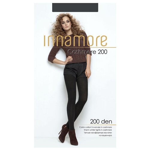 Колготки Innamore Cashmere 200 den, размер 2-S, antracite melange (серый)