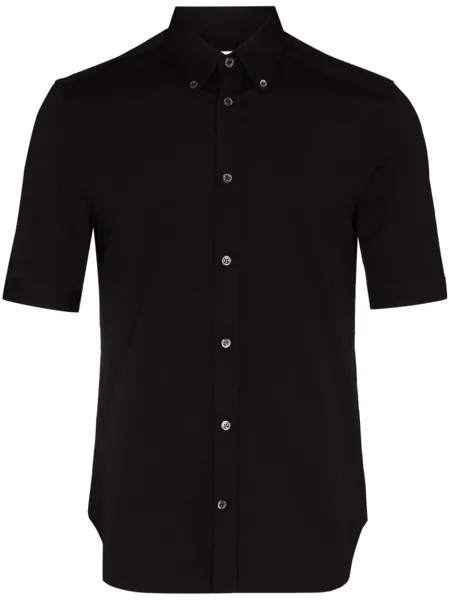 Alexander McQueen рубашка с короткими рукавами, черный