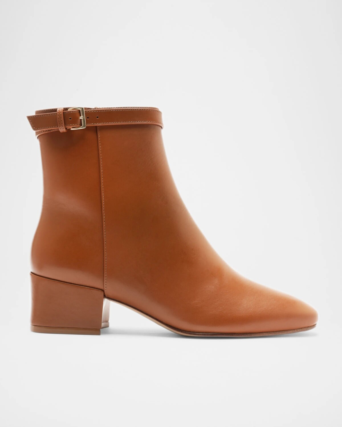 Кожаные ботильоны Candance с пряжкой до щиколотки Alexandre Birman, цвет Toast