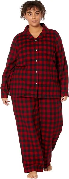 Плюс размер Шотландская клетка Фланелевая пижама Плед L.L.Bean, цвет Rob Roy