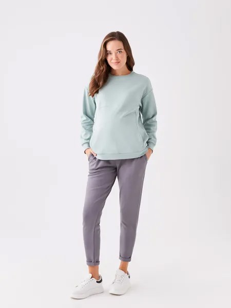 Однотонные спортивные штаны для беременных с вставкой на животе LCWAIKIKI Maternity, средне-серый