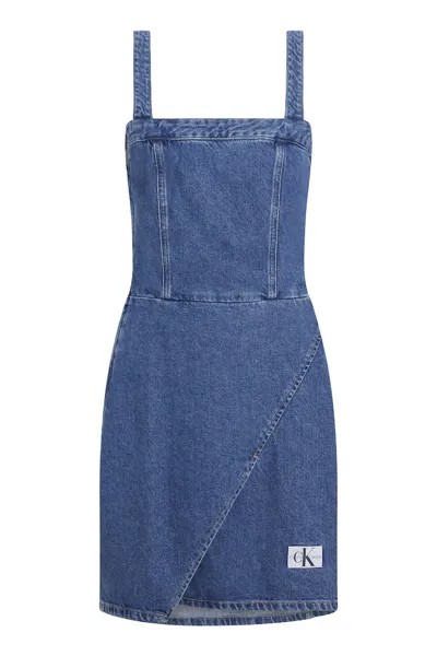 Джинсовое короткое платье Calvin Klein Jeans, синий
