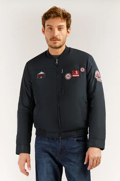 Бомбер мужской Finn Flare UA19-27016 синий L