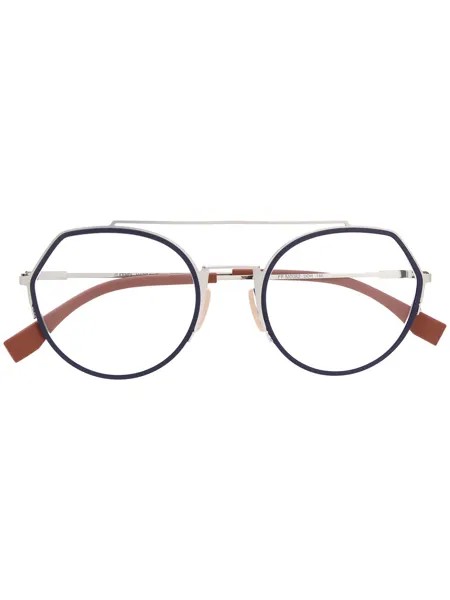 Fendi Eyewear очки Eyeline в геометричной оправе