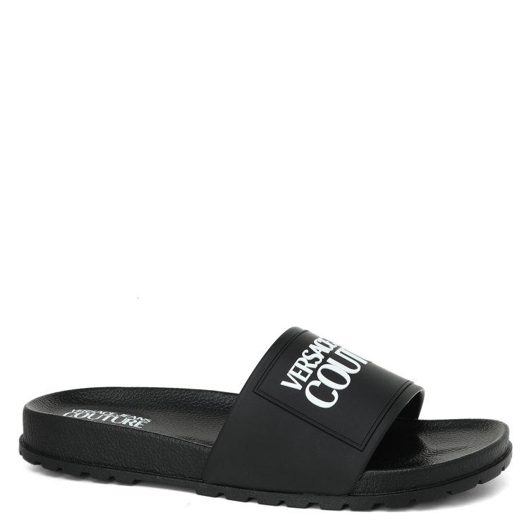 Шлепанцы мужские Versace Jeans Couture 74YA3SQ2 черные 41 EU