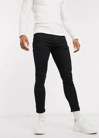 Черные джинсы с напылением River Island-Черный цвет