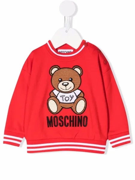 Moschino Kids толстовка с принтом