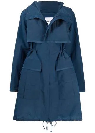 Y-3 парка CH2 из сирсакера с капюшоном